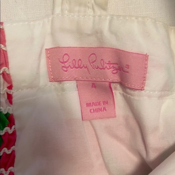 Lilly Pulitzer Pink Green Floral Tank Top Size 4 - Picture 2 of 5